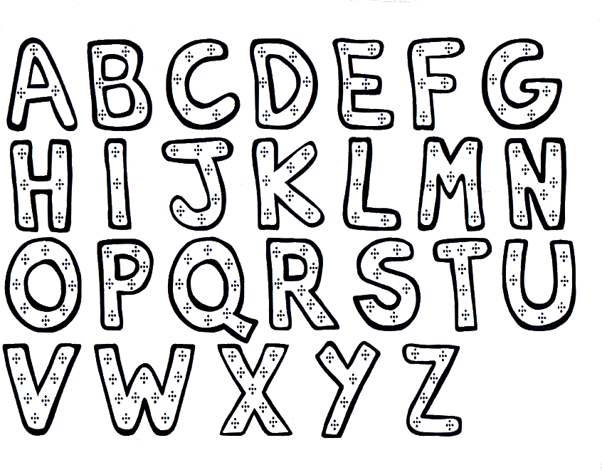 Letters Of The Alphabet Coloring Pages Pdf