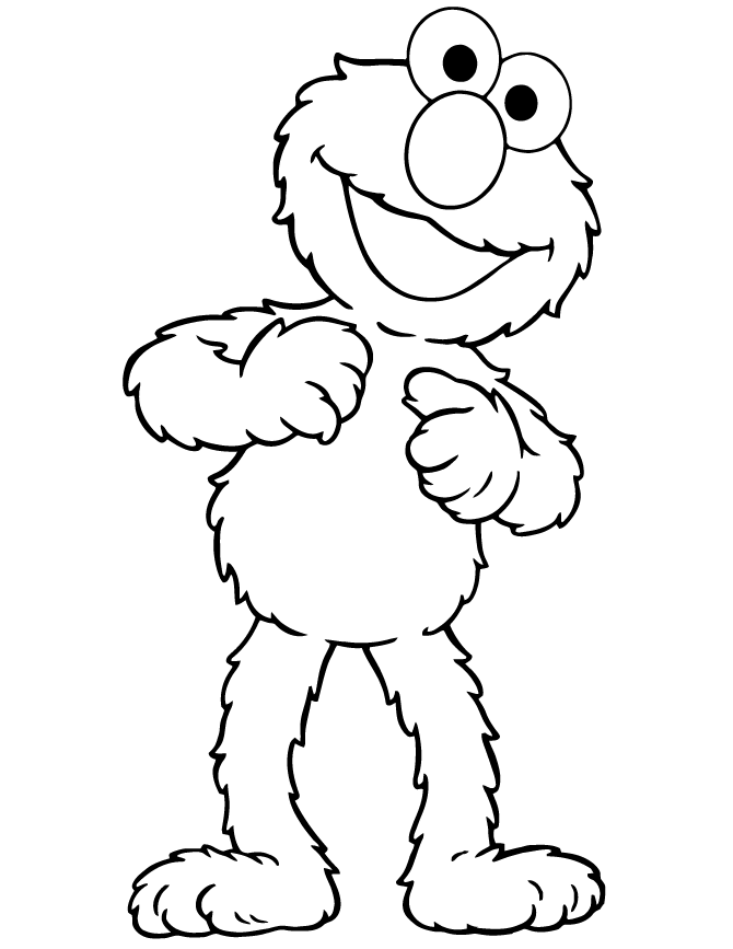 Free Printable Elmo Coloring Pages 