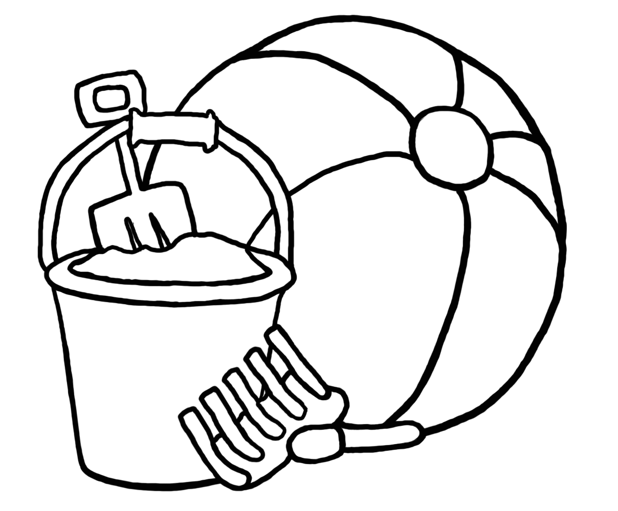 Free Beach Coloring Pages For Preschool Download Free Beach Coloring