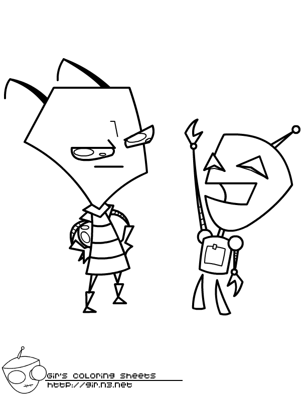 Featured image of post Grr Invader Zim Outline If you think i should do more drawing tutorials add a comment