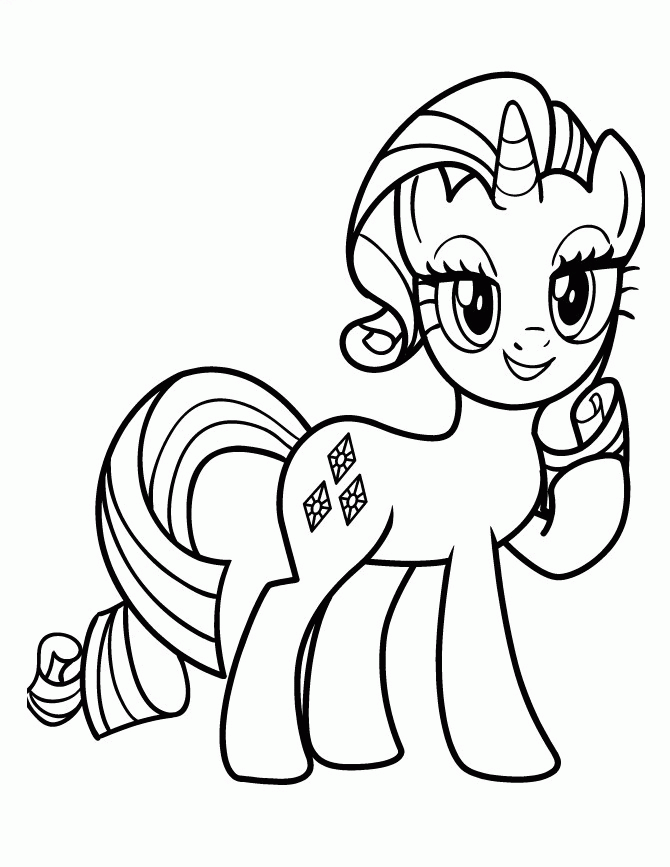 Free Coloring Page For My Little Pony Rarity, Download ...