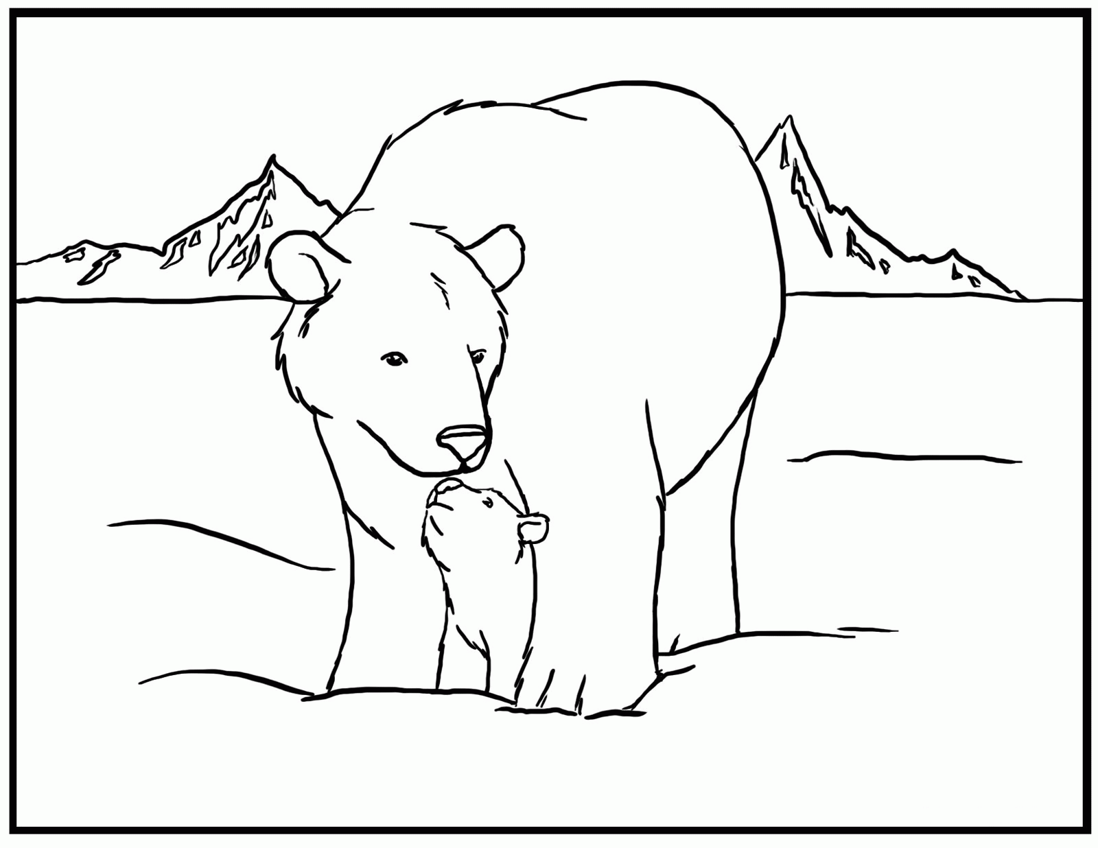 Free Printable Polar Bear 