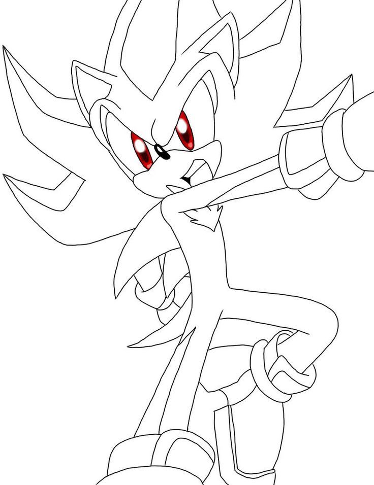Free Shadow The Hedgehog Coloring Page Download Free Clip Art
