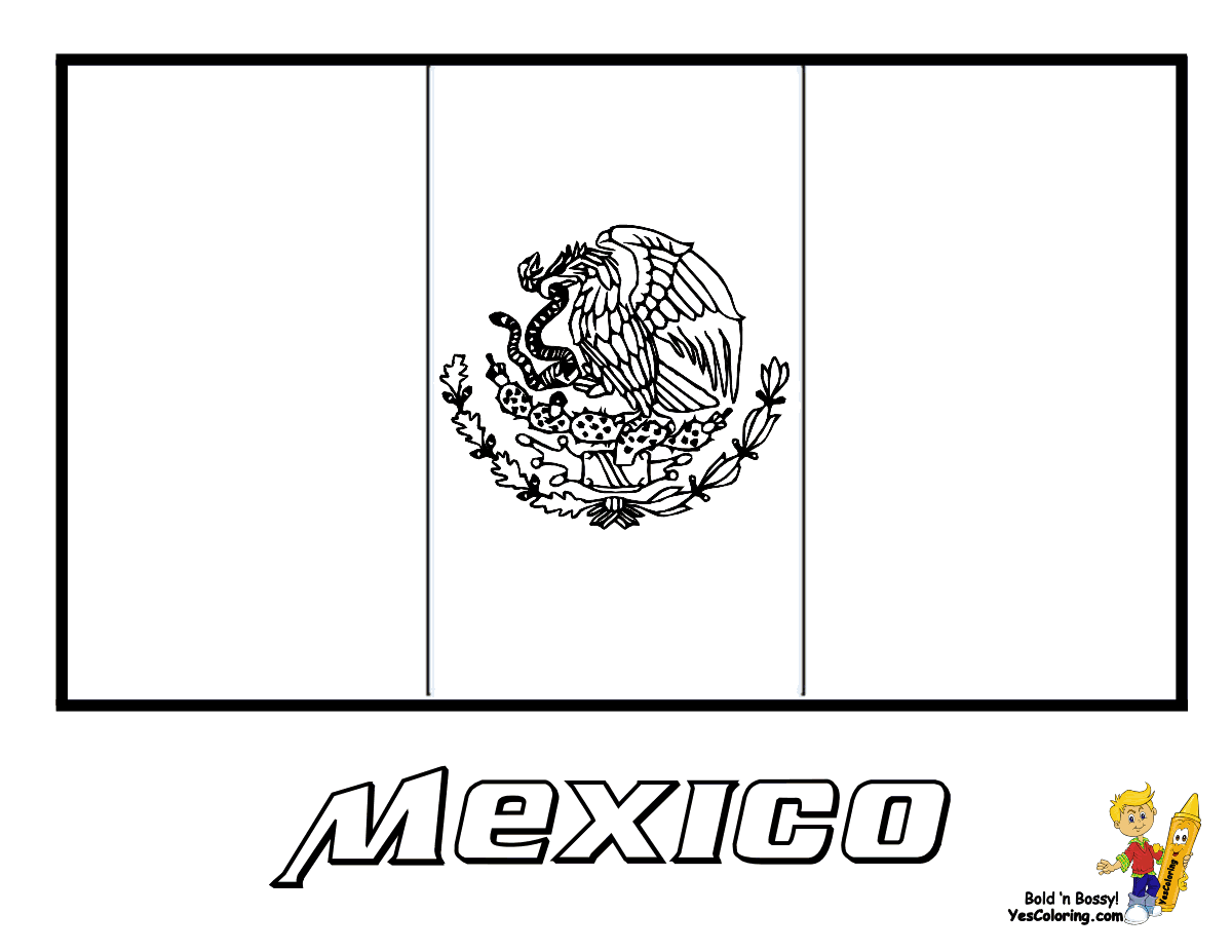 Marvelous Flag Print Out for Mexico States | Aguascalientes