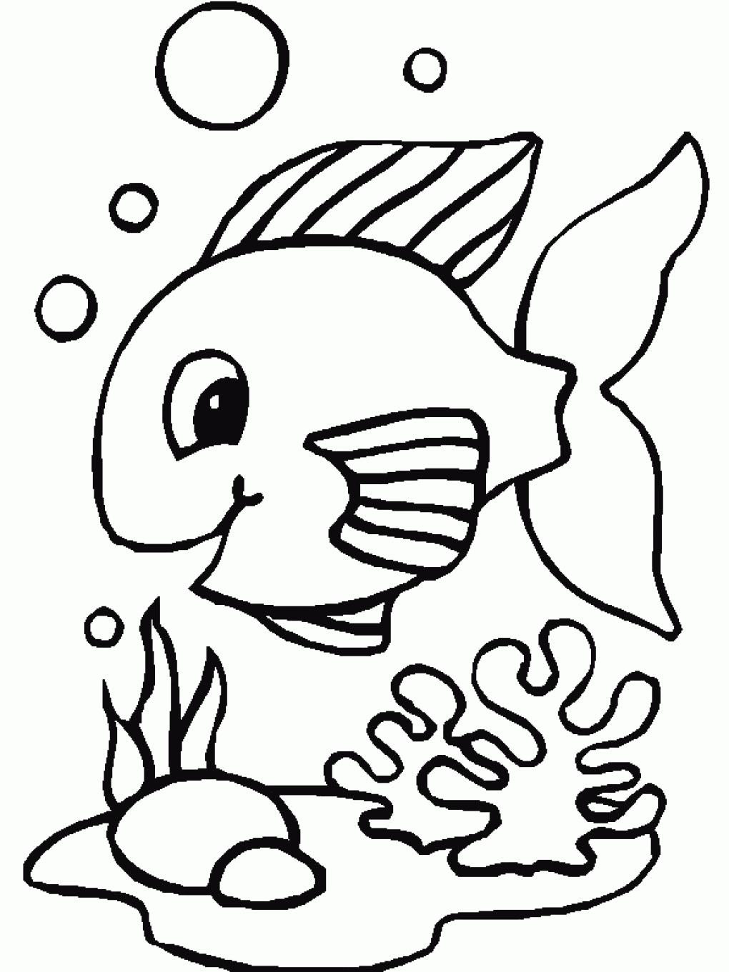 Printable Fish Colouring Pages Clip Art Library