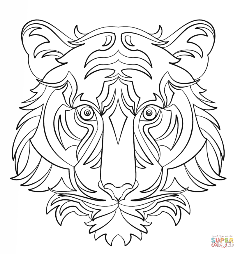 Abstract animals coloring pages | Free Coloring Pages