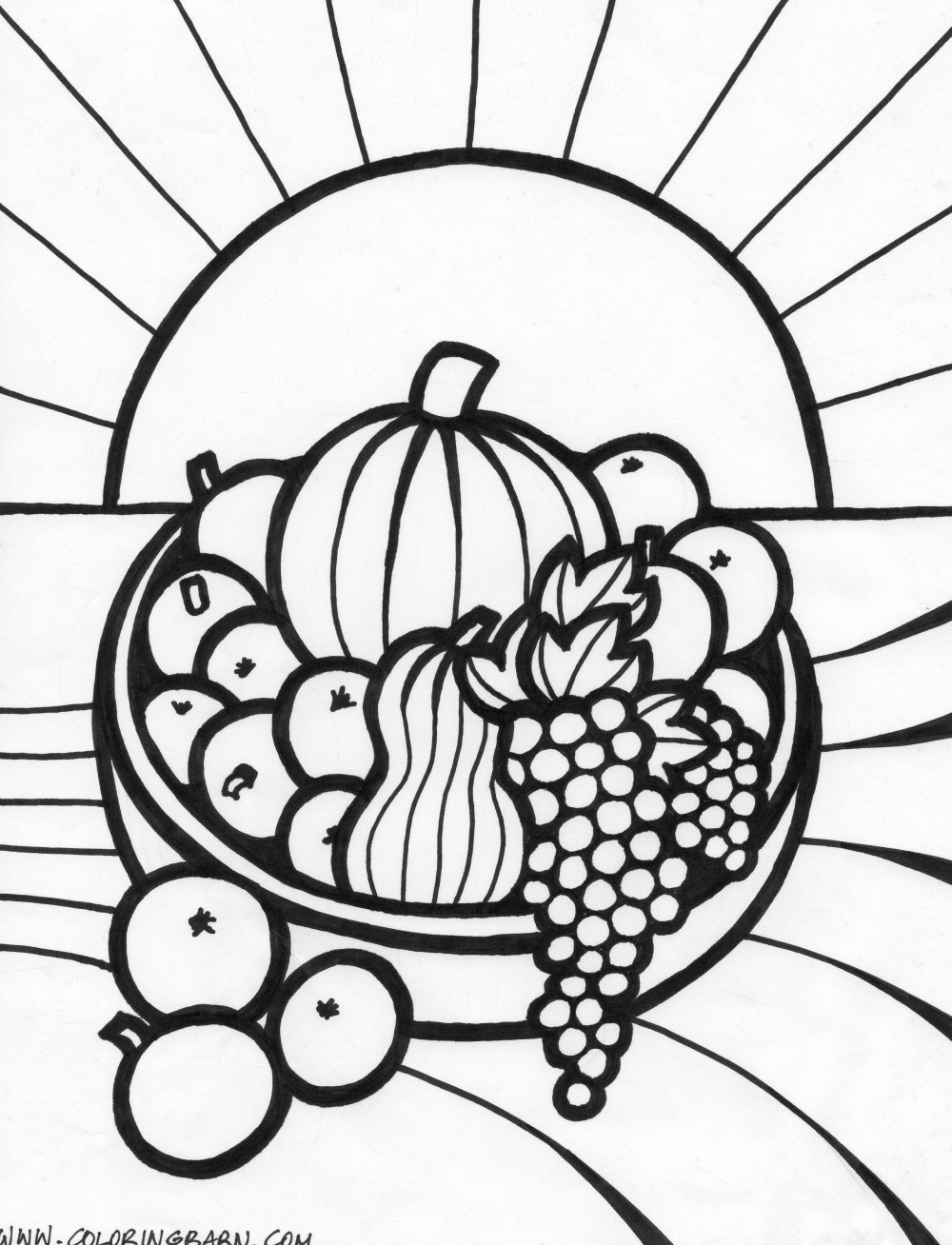 Free Fruit Basket Coloring Pages To Print Download Free Fruit Basket