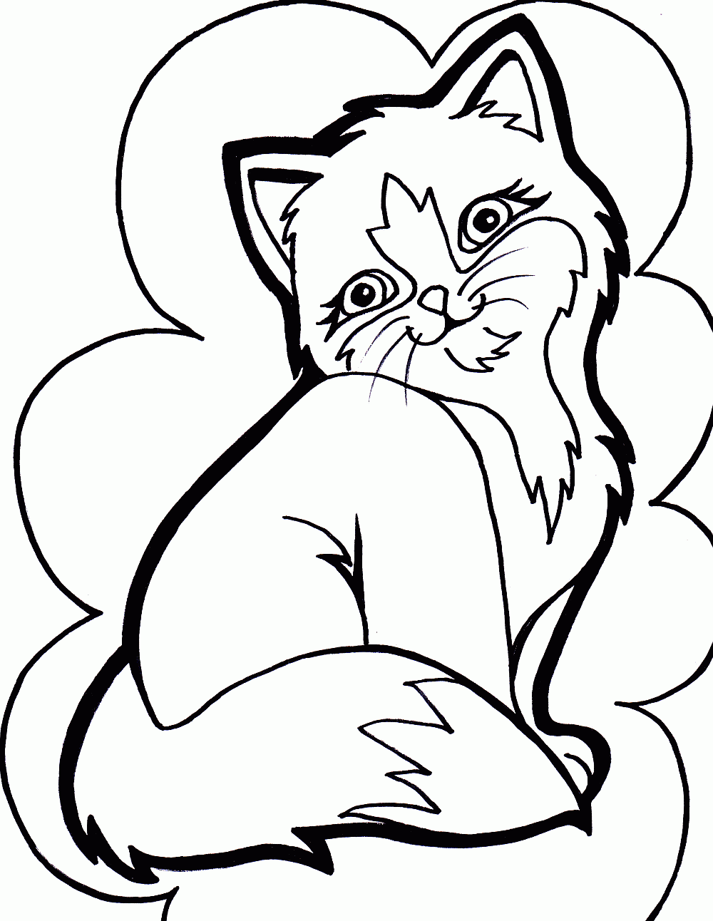 Free Free Kitty Cat Coloring Pages, Download Free Free Kitty Cat
