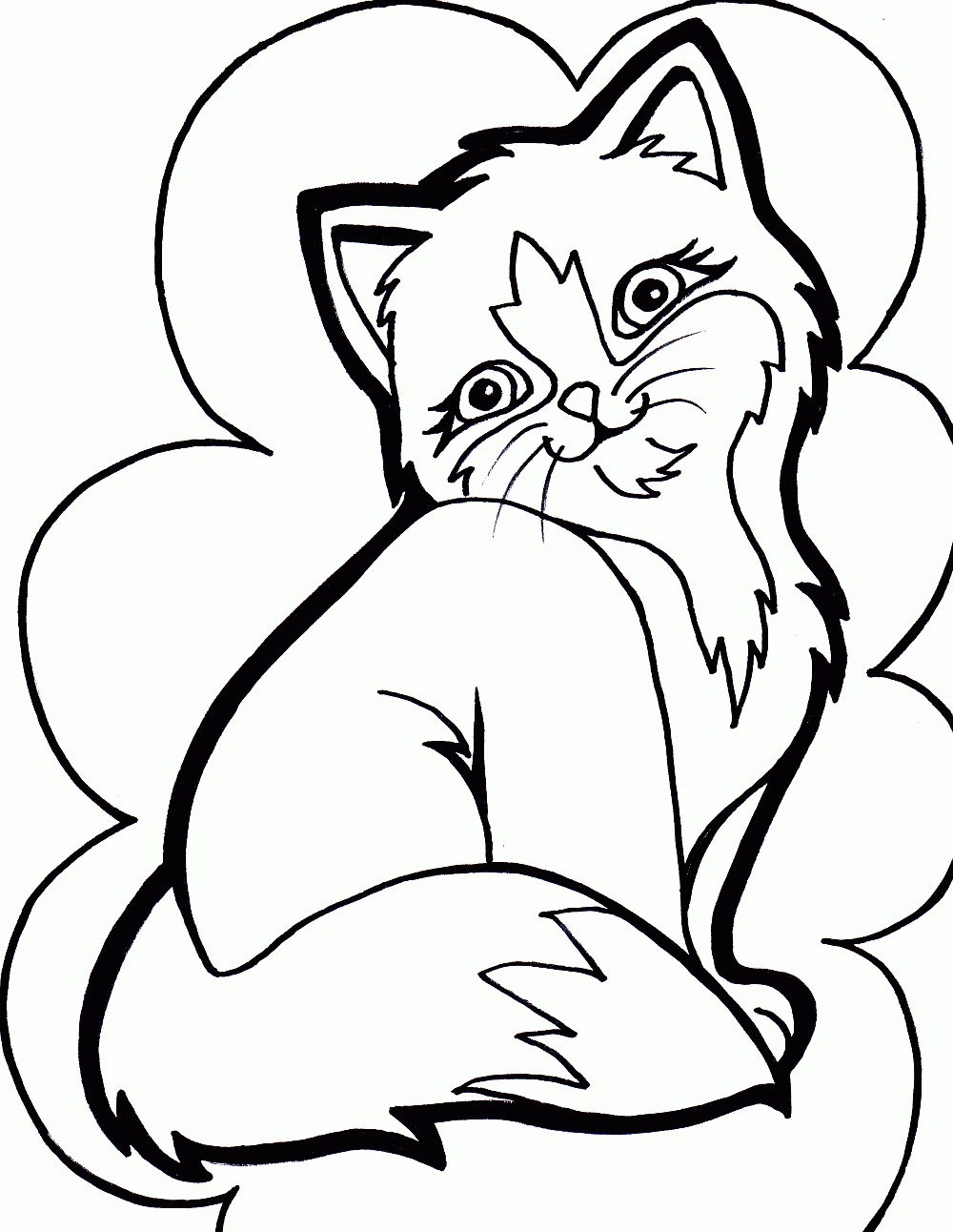 Free Free Kitty Cat Coloring Pages Download Free Free Kitty Cat 