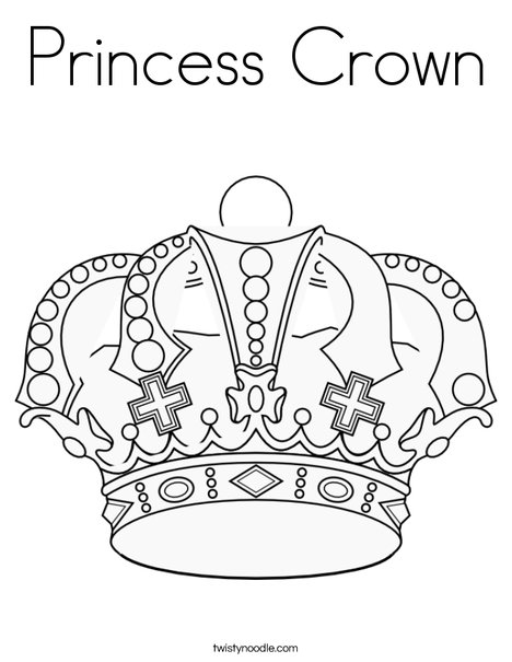 Princess Crown Coloring Page |Free coloring on Clipart Library