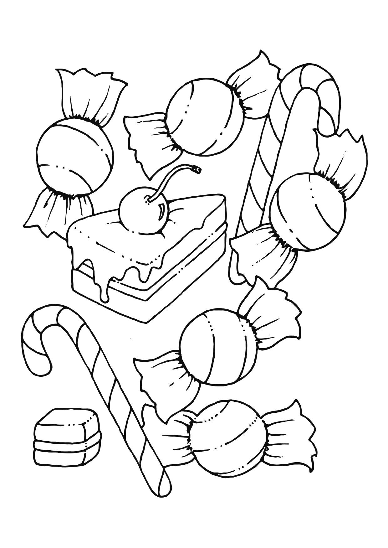Free Candies Coloring Page, Download Free Candies Coloring Page ...