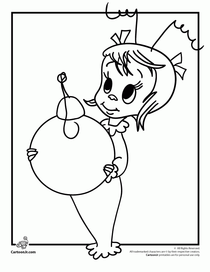 Cindy Lou Who Coloring Pages Clip Art Library