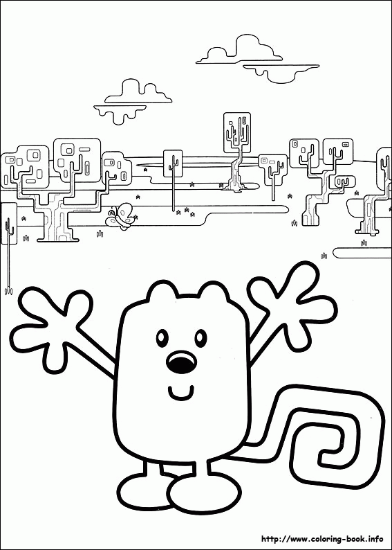 Wow Wow Wubbzy Printable Coloring Page