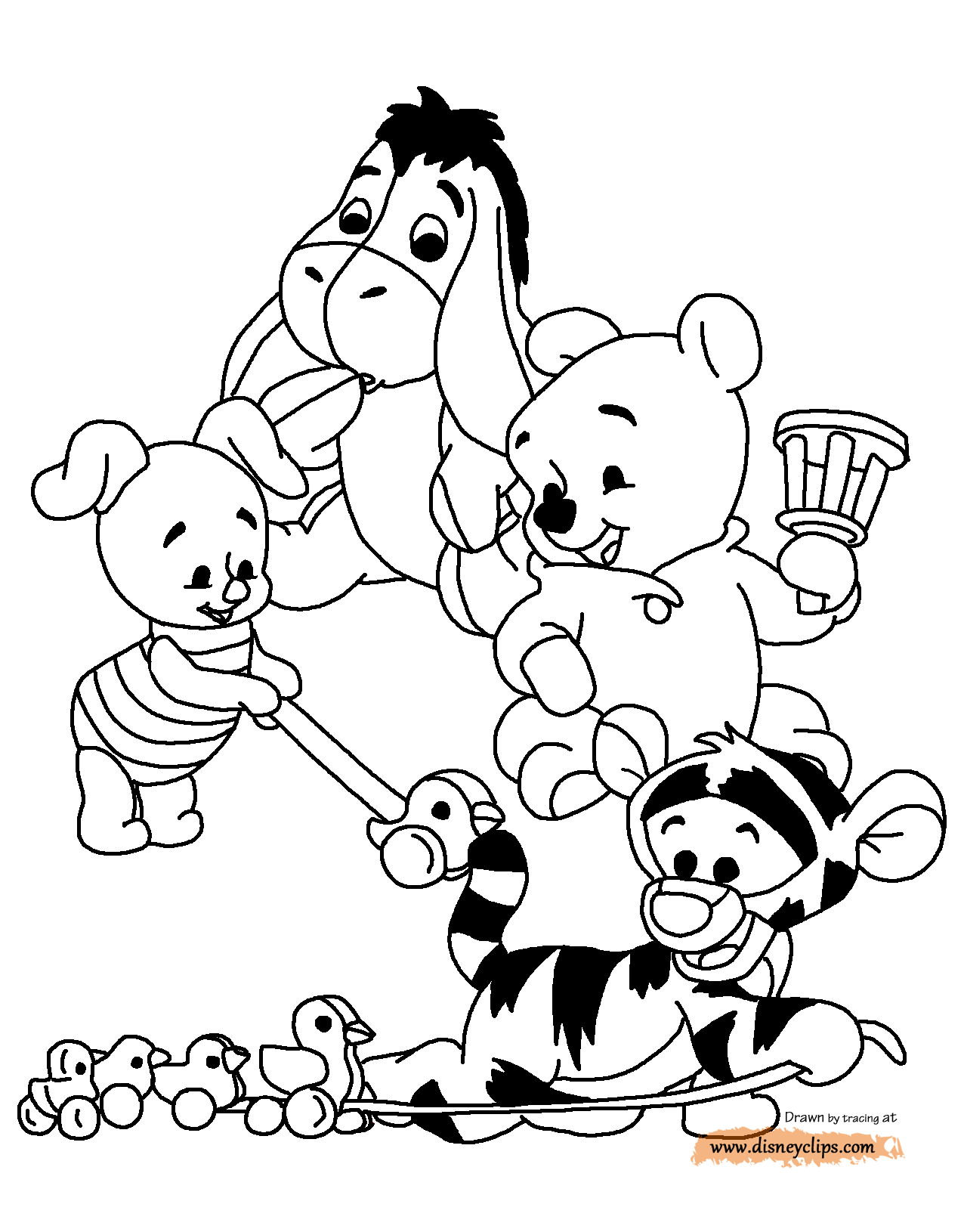 printable winnie the pooh colouring pages   Clip Art Library