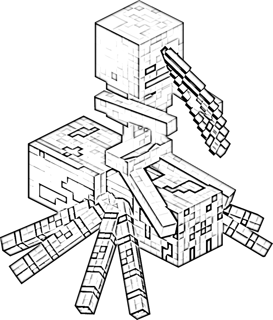 minecraft weapons coloring pages - Clip Art Library