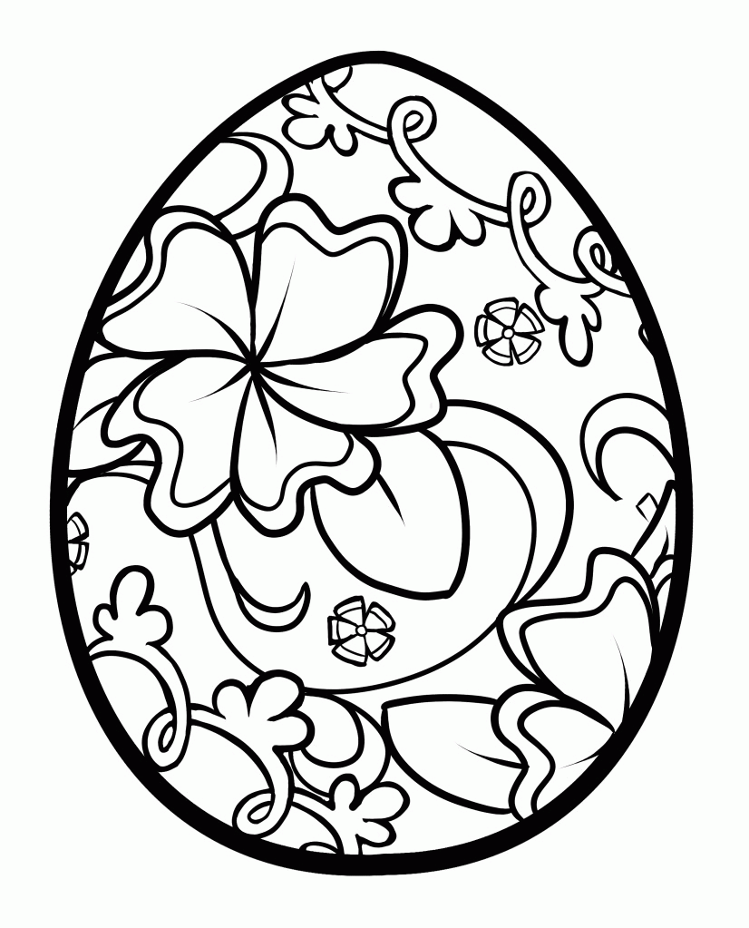 Printable Coloring Pages Easter Eggs | Coloring