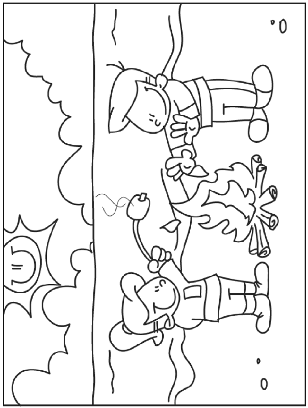 Camping Printable | Coloring Pages for Kids and for Adults