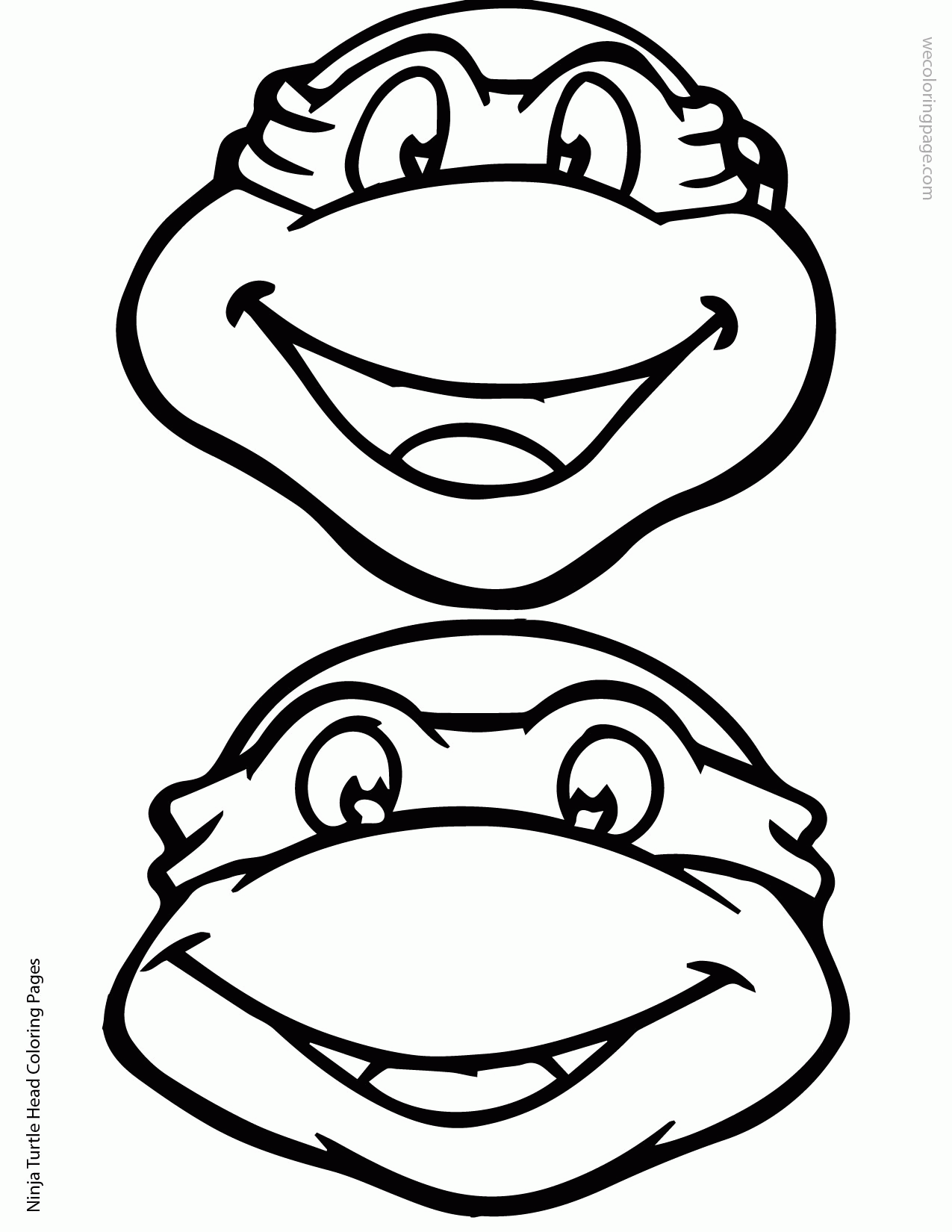 Ninja Turtle head free ninja coloring pages |Free coloring on Clipart Library