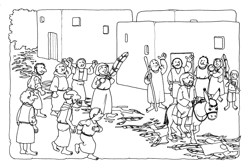 Palm Sunday Coloring Pages 