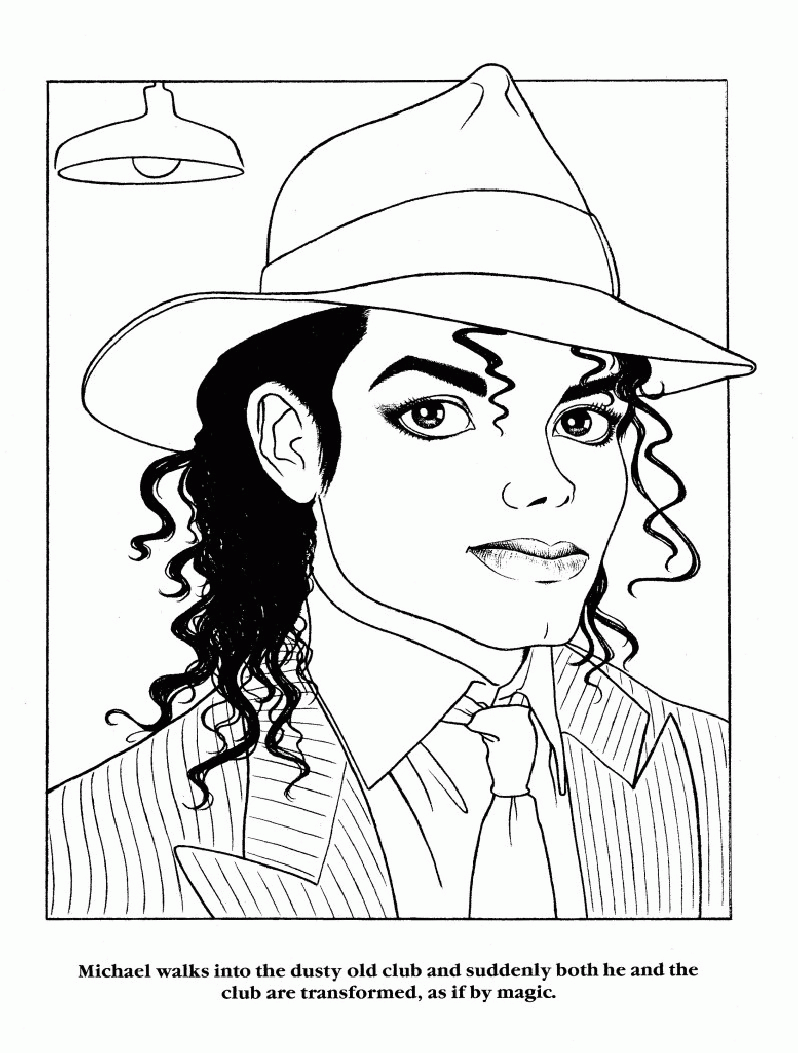 19 Free Michael Jackson Coloring Pages To Print Pictures REDAKSI 