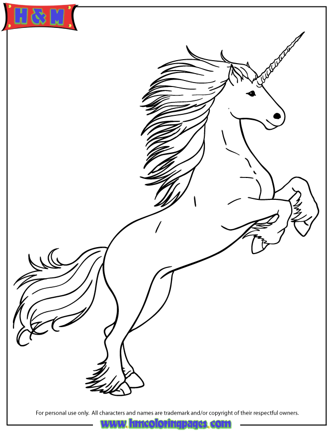 Free Realistic Unicorn Coloring Pages, Download Free ...