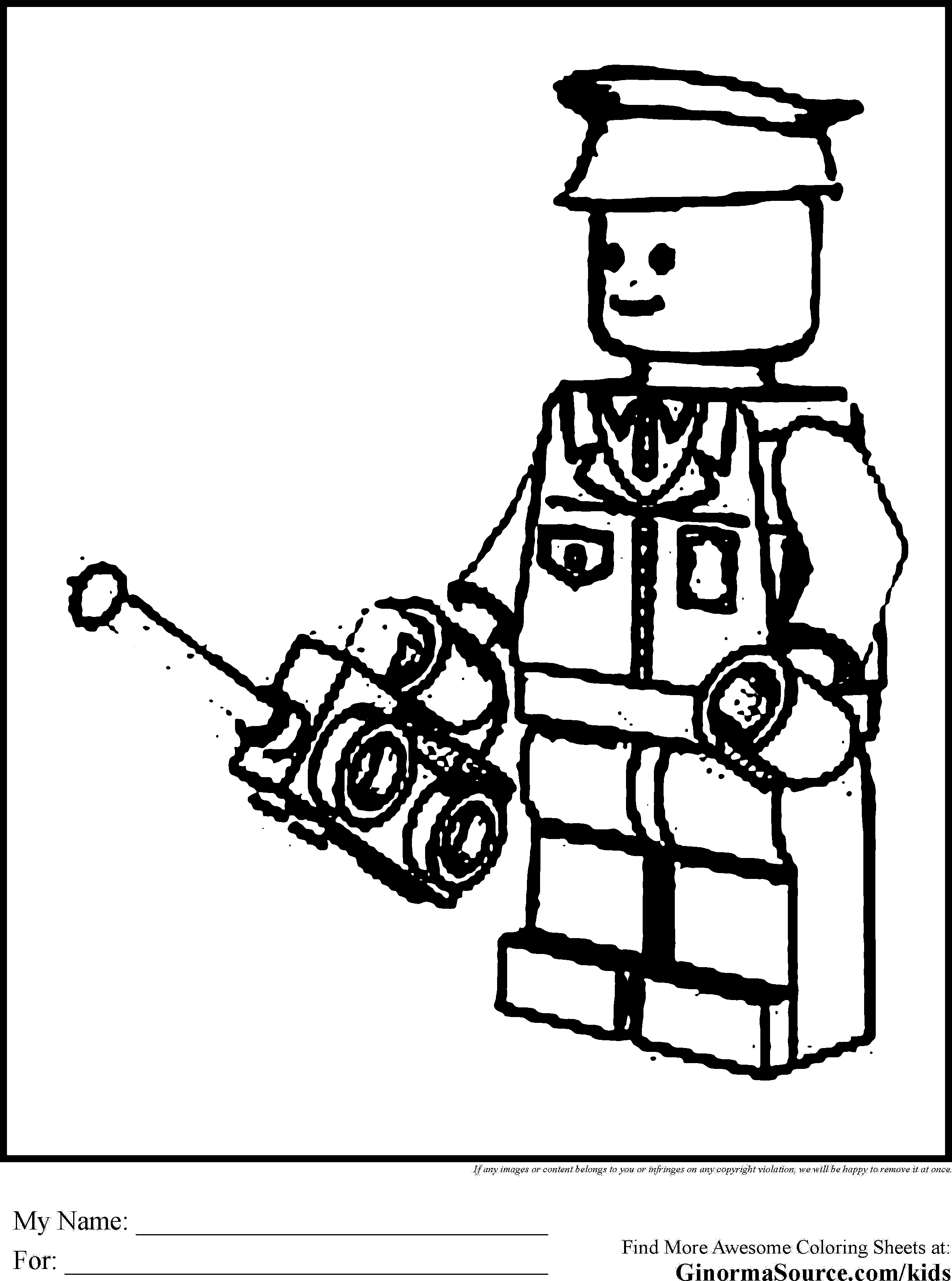  LEGO Police Coloring Pages To Print - LEGO Police