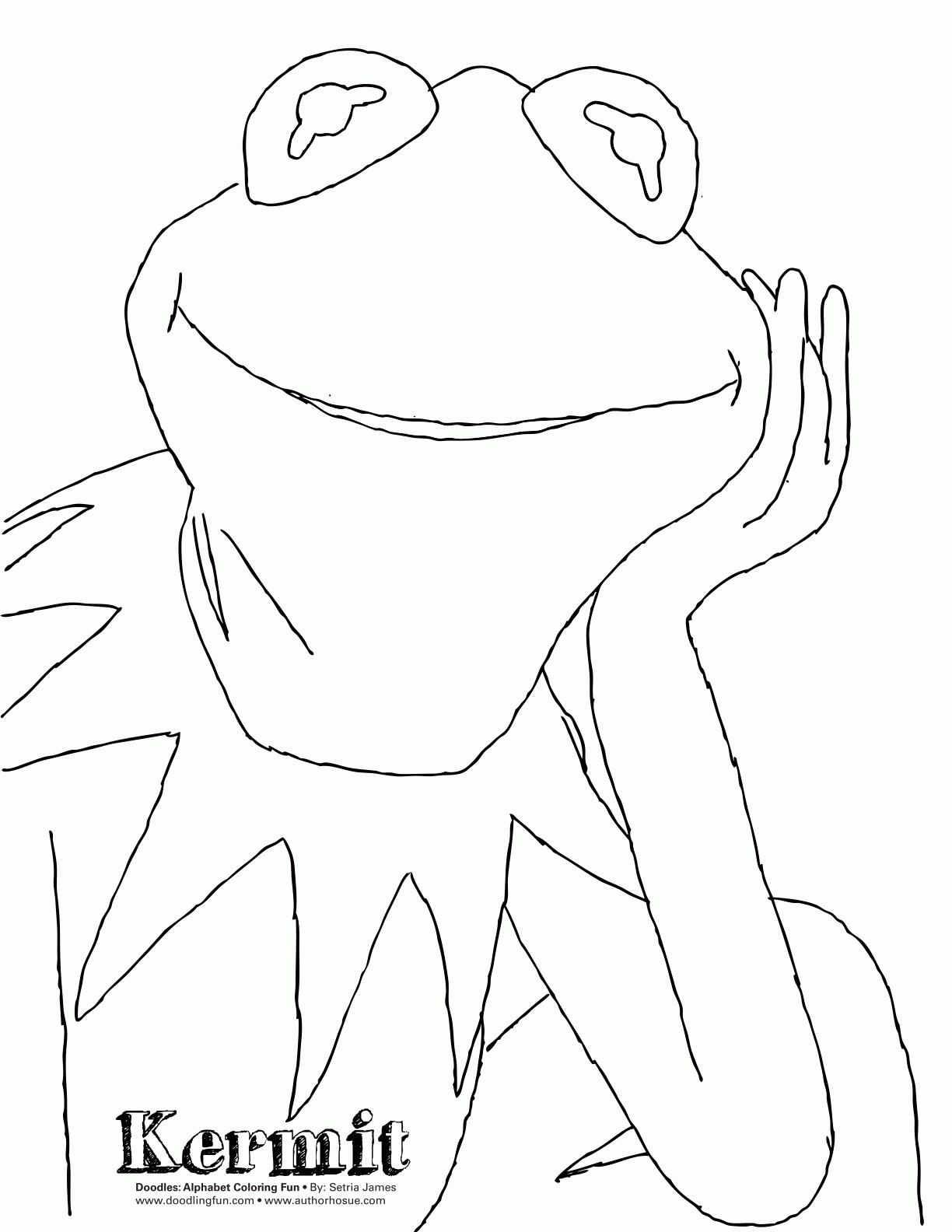 Best Photos of Kermit Frog Coloring Pages - Muppets Kermit