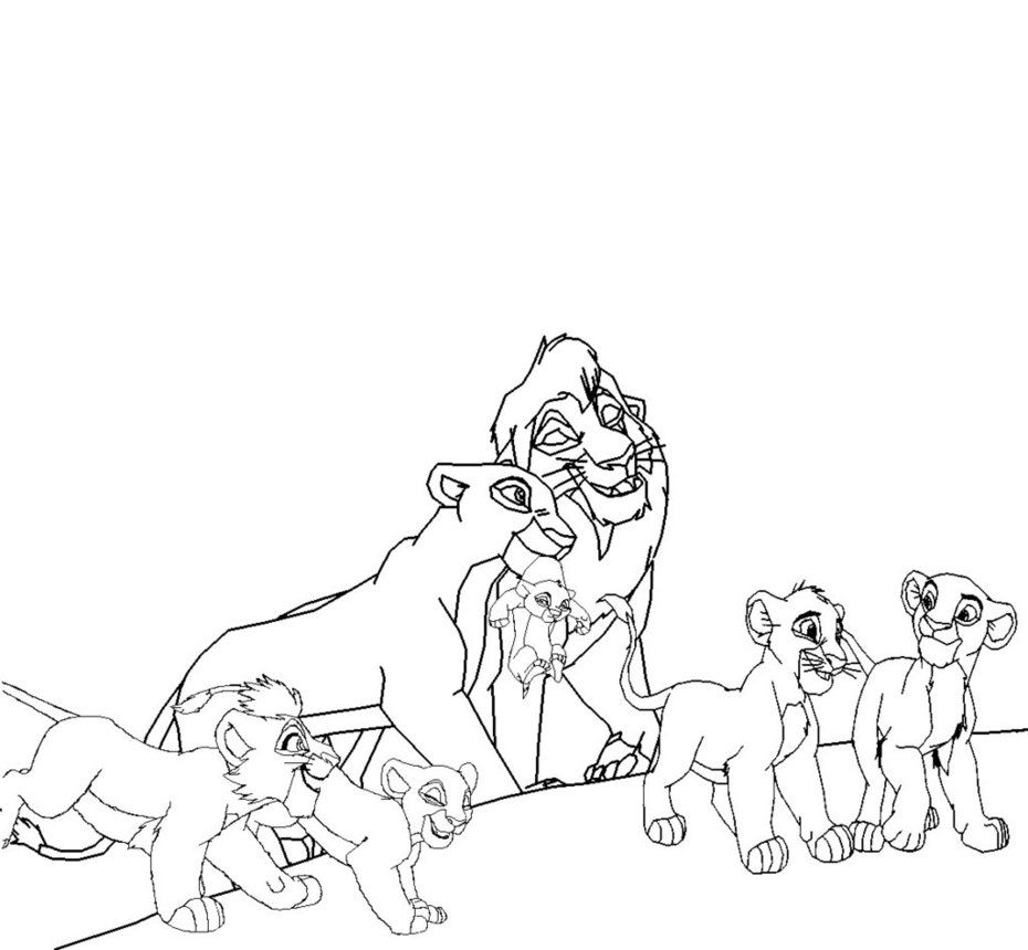  Lion King Young Kiara With Kovu Coloring Pages - Lion
