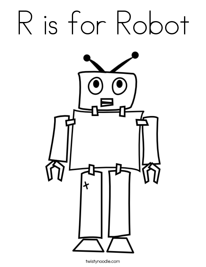 Robot Coloring Pages 