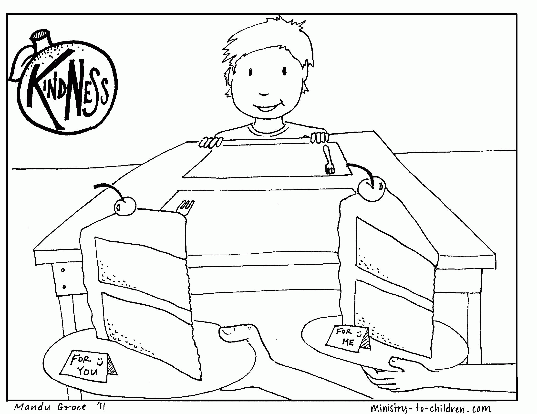 Kindness Coloring Pages | free printable for kids