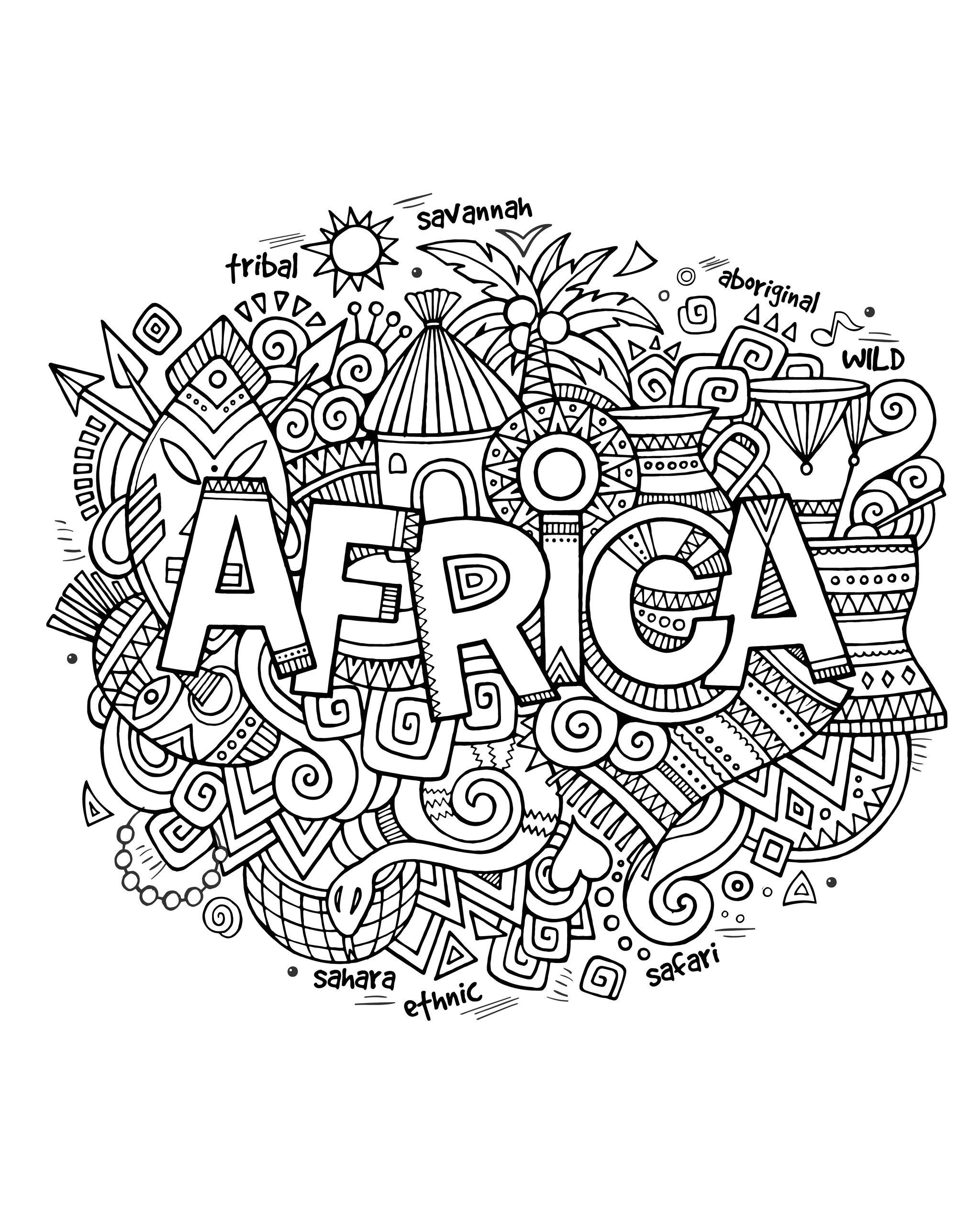 south african colouring pages - Clip Art Library