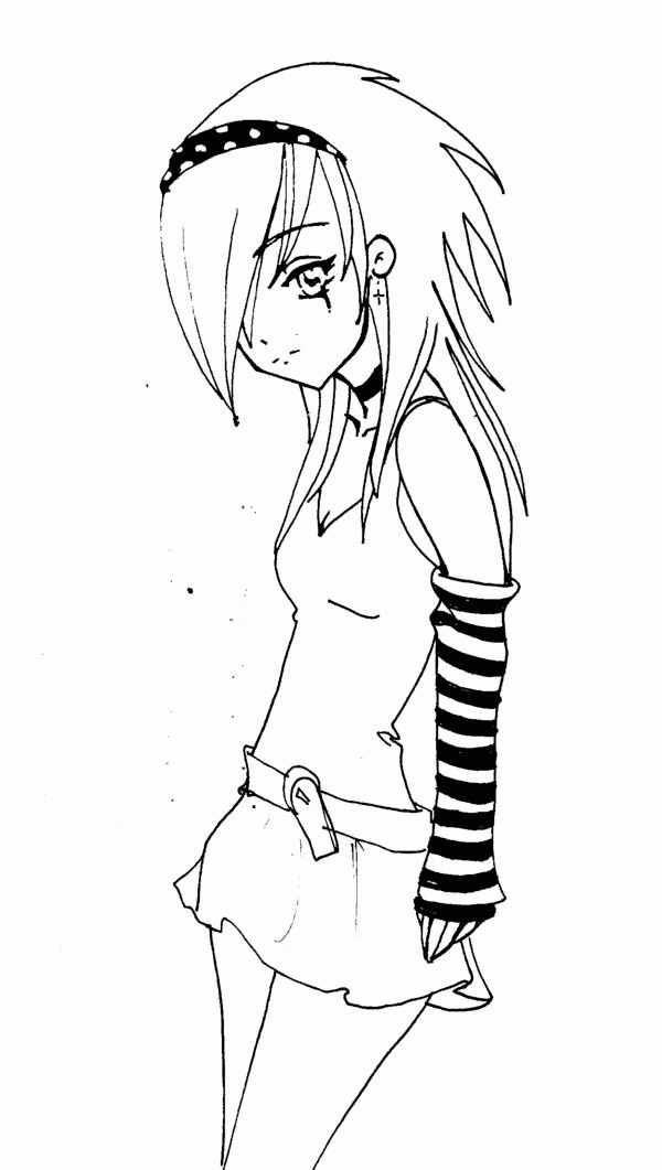 Free Cute Anime Face Girls Coloring Pages, Download Free Cute Anime