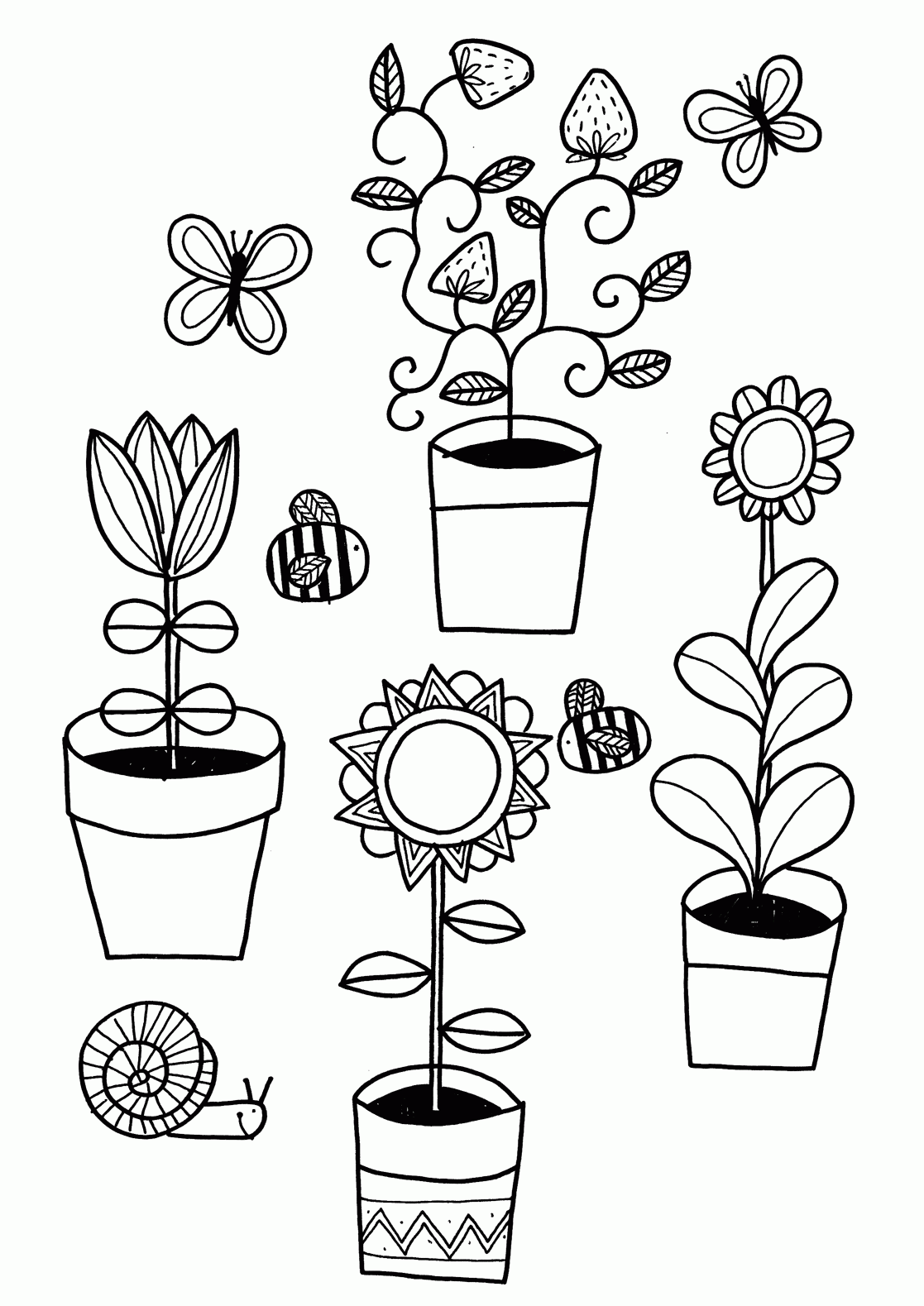 Free Planting Coloring Pages, Download Free Planting Coloring Pages png