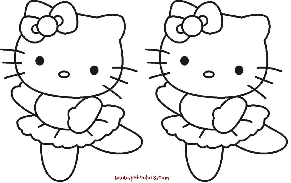 Free Hello Kitty Ballerina Coloring Pages, Download Free Hello Kitty