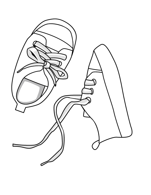 nike shoe coloring page - Clip Art Library.