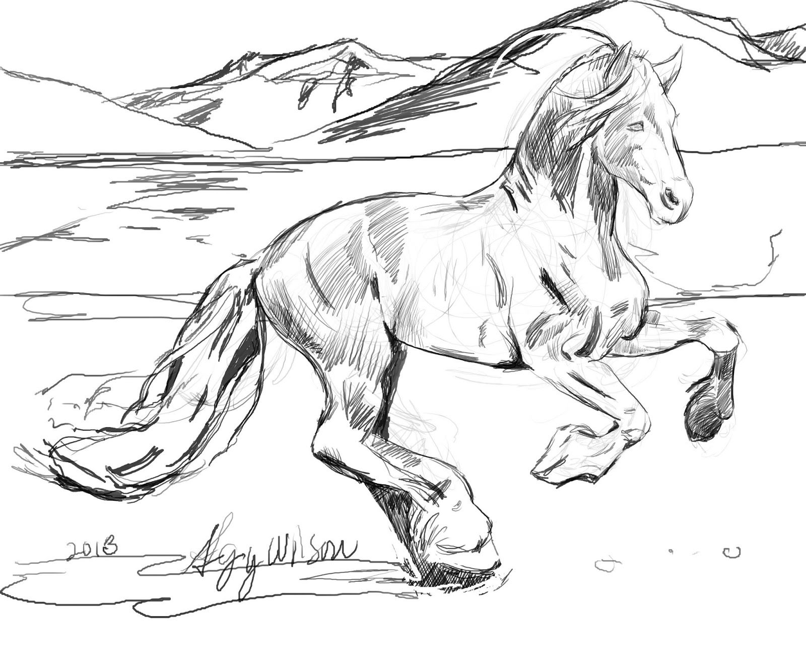 41-coloring-pages-horses-realistic