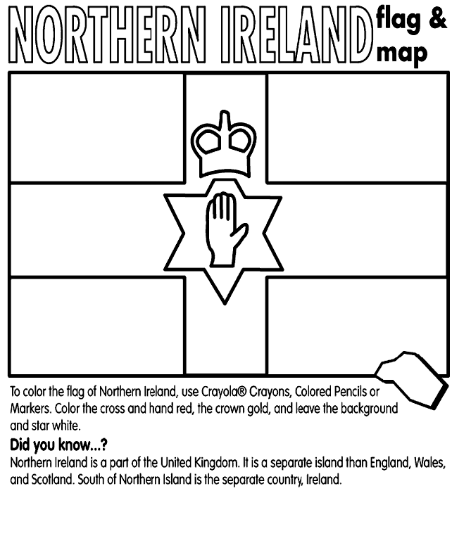 Northern Ireland Coloring Page |Clipart Library