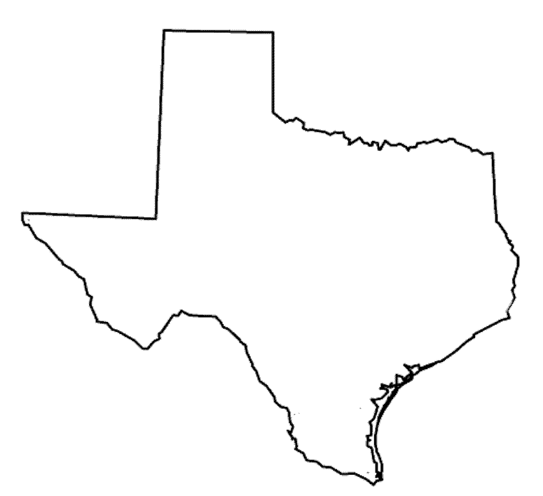 texas map Clip Art Library