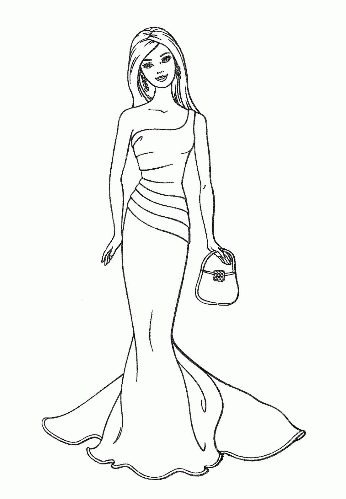 Free Printable Barbie Coloring Pages Clip Art Library