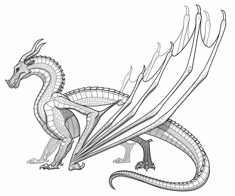 Free Realistic Dragon | Coloring Pages For Adults, Download Free Clip