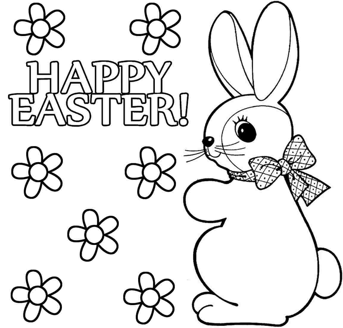 Easter Bunny Coloring Pages Free Printable Garrett