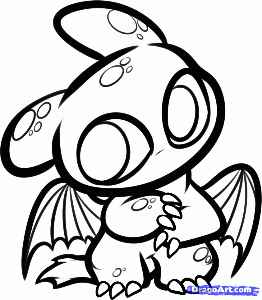 cute toothless dragon coloring pages - Clip Art Library