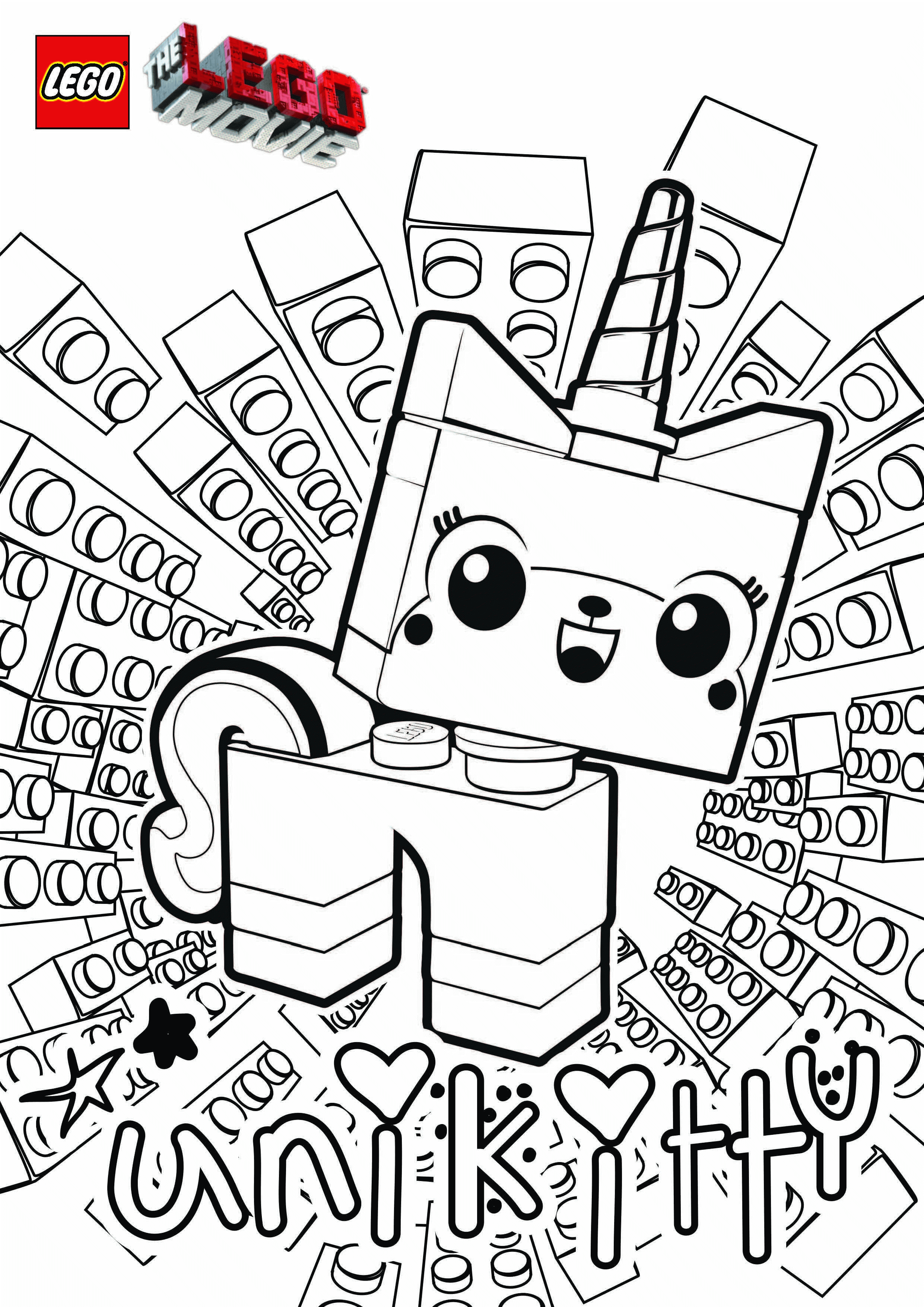 Colouring Pages Lego Unicorn Clip Art Library