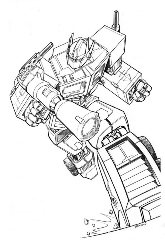 Transformers Optimus Prime Coloring Pages | Coloring Pages Kids