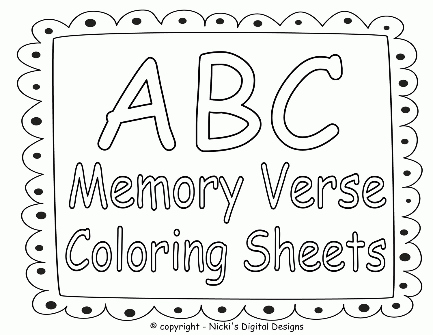 Bible Coloring Pages Verses 