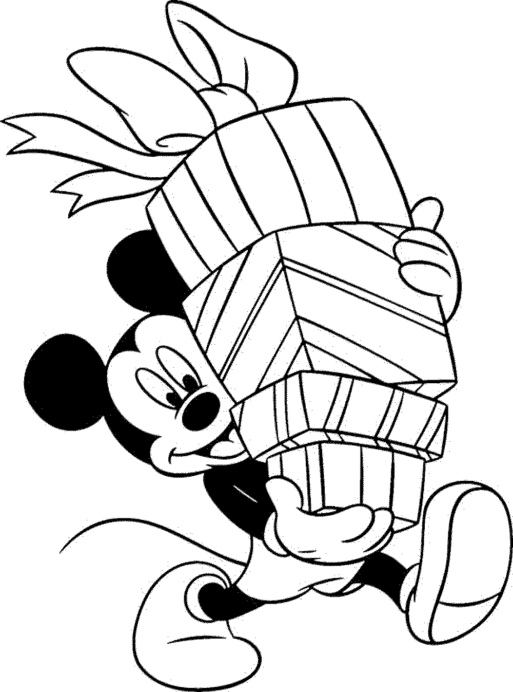 Free Mickey Mouse Christmas Coloring Page, Download Free Mickey Mouse