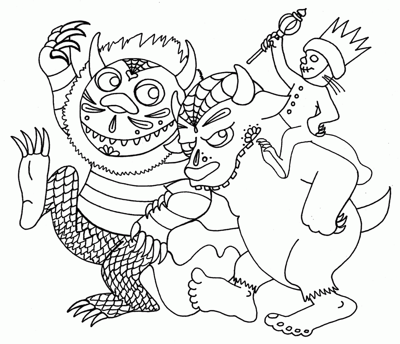 Where The Wild Things Are Coloring Pages Free
