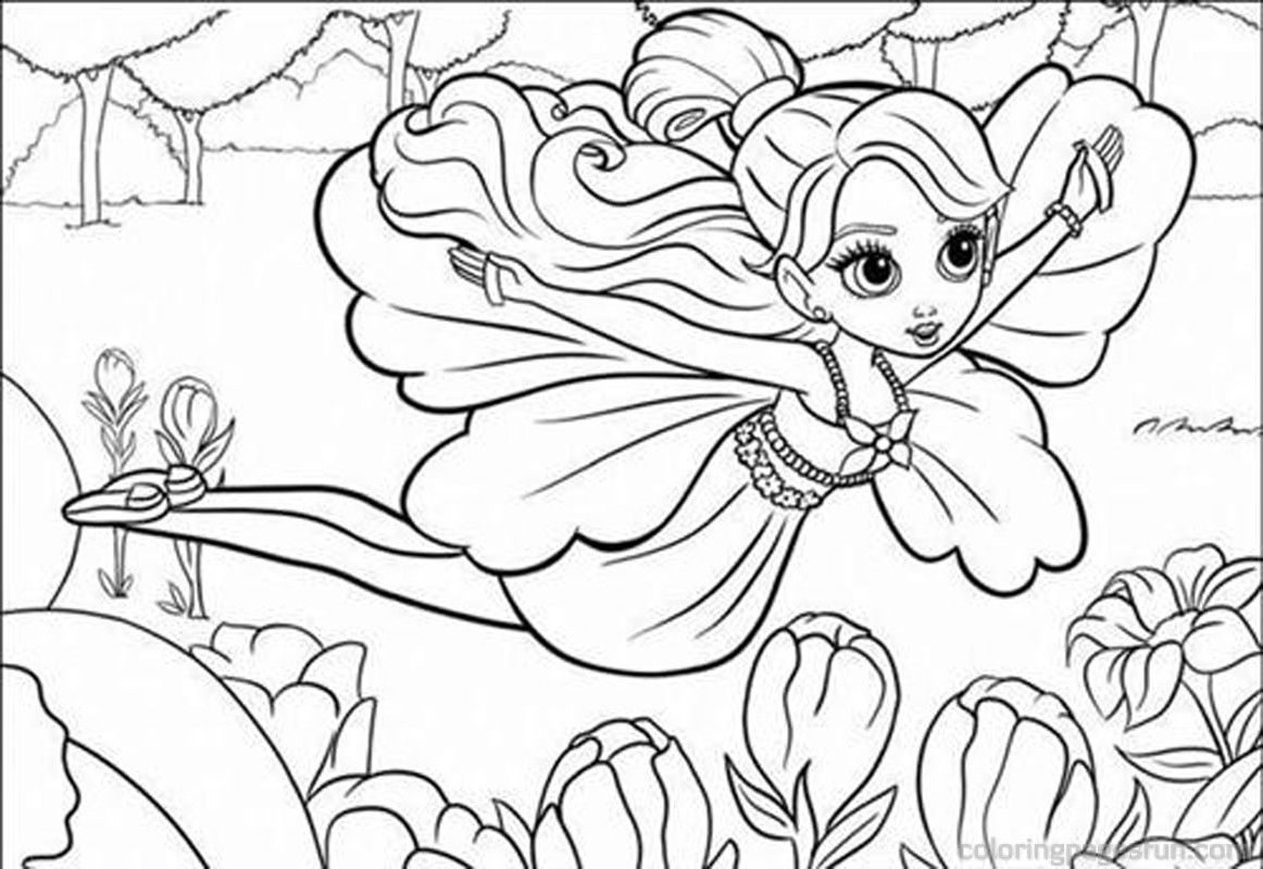 Barbie In Thumbelina Coloring Pages | Coloring Pages For All Ages
