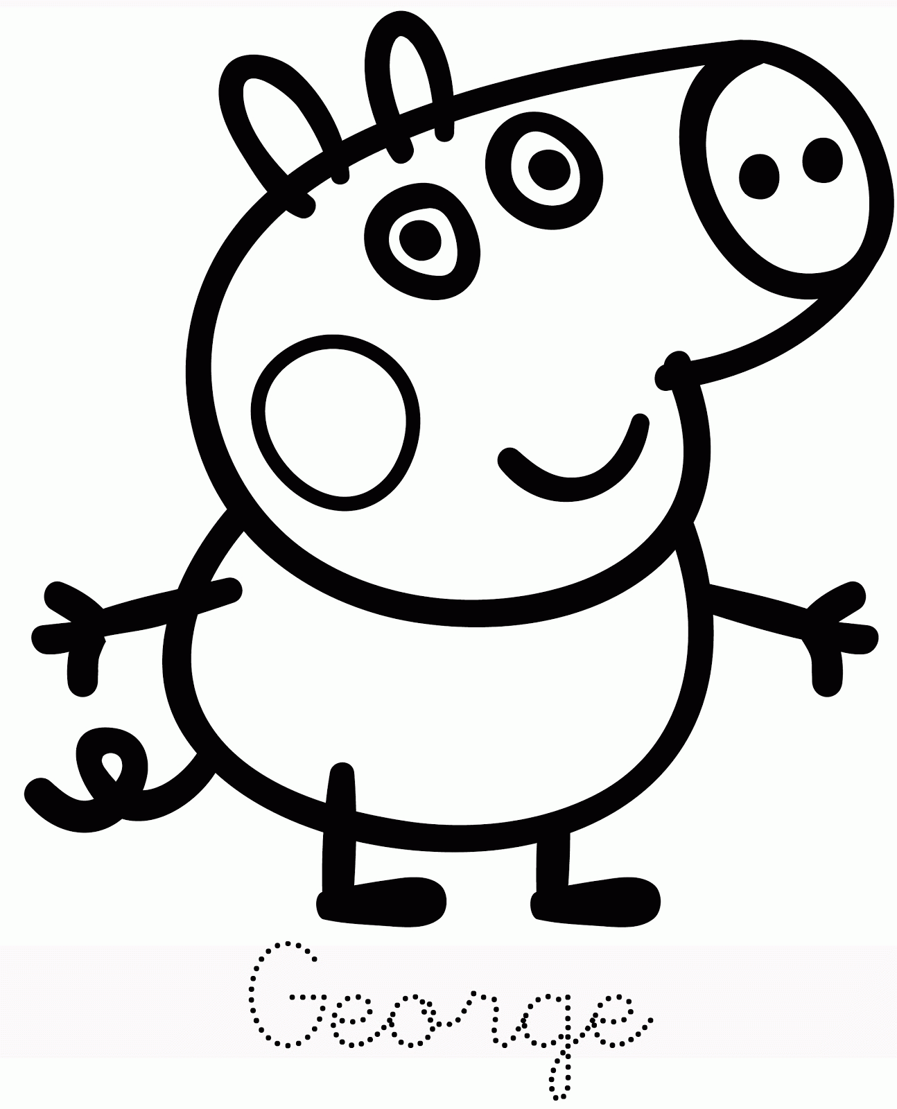 peppa pig george template - Clip Art Library