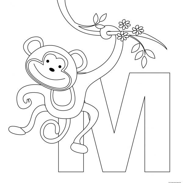 Free Letter M Coloring Pages Download Free Letter M Coloring Pages Png Images Free ClipArts On 